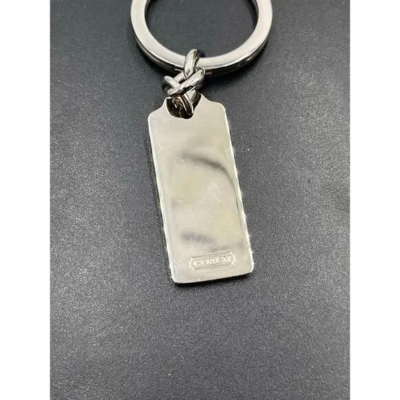 COACH LOZ Pave Lanyard Diamond Pink Enamel Keychain FOB 
Purse‎ Charm Tag New - Picture 6 of 8